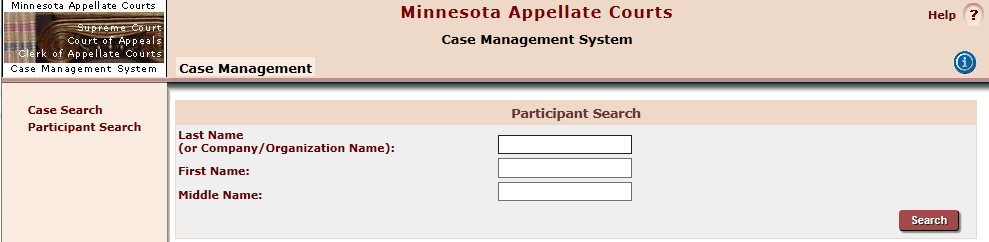 Minnesota Appellate Courts Case Management System picture